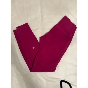 Lululemon Wunderunder skinny Luon Magenta Pink 25” Size 4